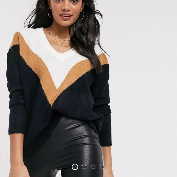 Black chevron sweater from Brave Soul. Size S - Picture 1 of 8